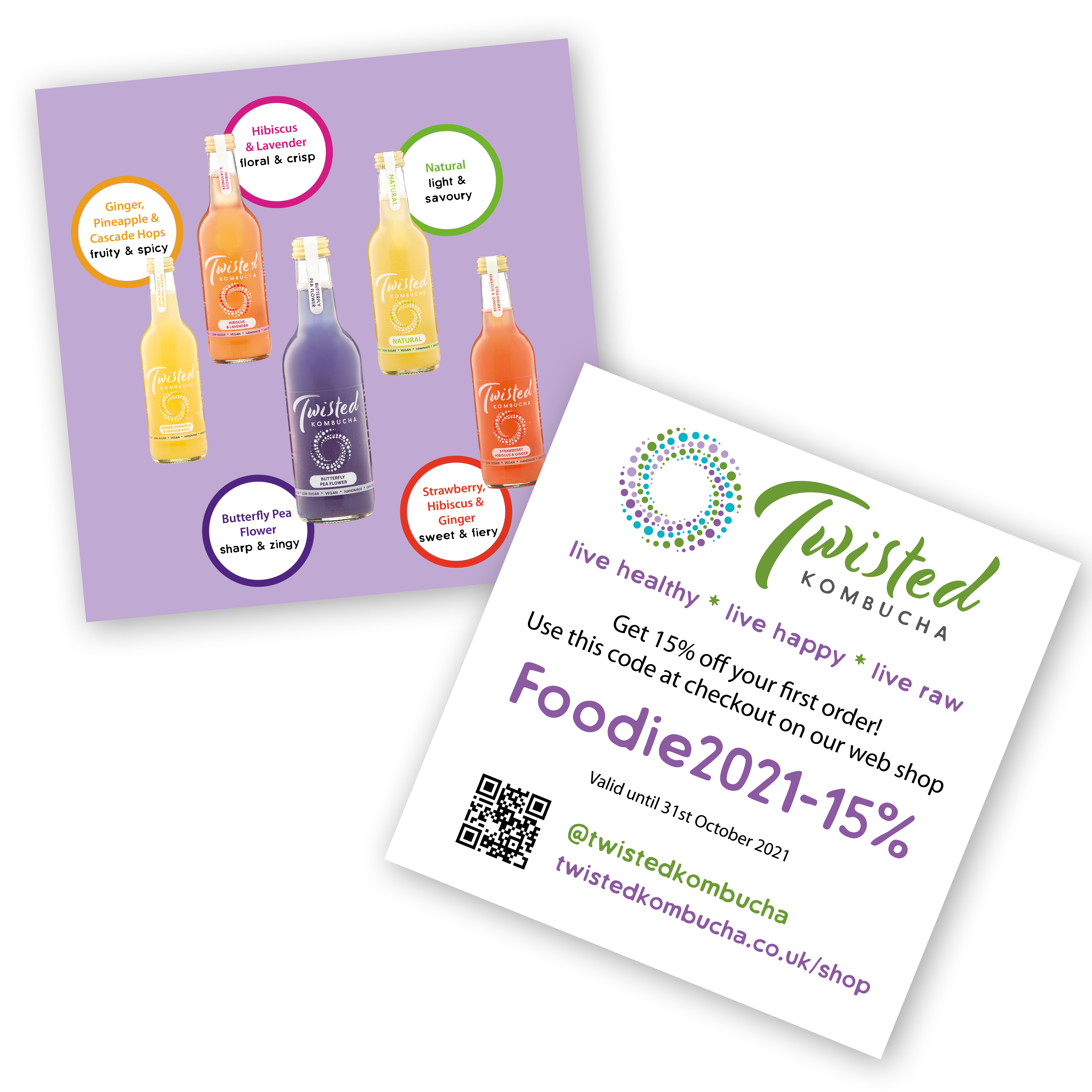 Twisted Kombucha Foodie Leaflet
